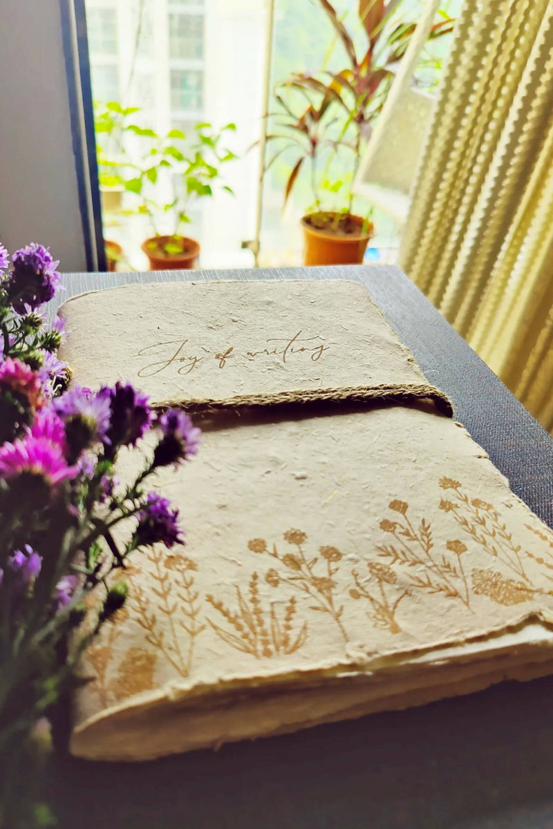 Unalome Sugarcane Paper Handmade Notebook