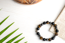 Bamboology Black Obsidian, Tiger Eye and Hematite Bracelet For Cleansing, Clarity, Strong Mind, Grounding and Better Health