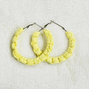 Saanjh Boho Chic Macrame Earrings Modish Hoop