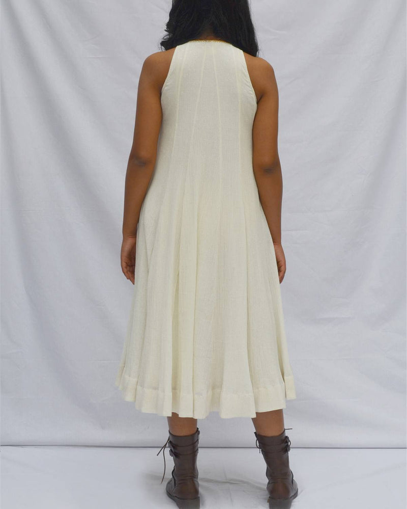 Ahmev  Side placket Crinkled dress