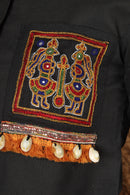 Tamaksh Women's Black Matka Cotton Ahir Hand Embroidery Co-ord Set