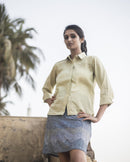 Handcrafted "Moss Earth" Khadi Cotton shirt