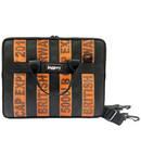 Jaggery Serially Circular Agent of Change in Ex-British Cargo Belts and Rescued Car Seat Belts [Slim 13" Laptop Bag]