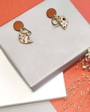 Noupelle  Dee Brown Upcycled Leather Studs