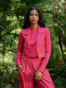 Vanaras Organic Cotton Ana Blazer Crop Top