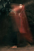 Taraasi Women's Bottle Green Handloom Chanderi Silk Hand Embroidered Angrakha (Set Of 3)