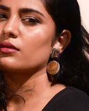 Noupelle  Arie Pink Upcycled Leather Earring