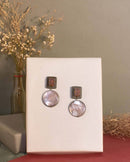 Noupelle  Arie Pink Upcycled Leather Earring