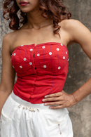 Shvet Handloom Cotton Stylish Corset Top