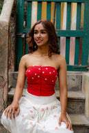 Shvet Handloom Cotton Stylish Corset Top