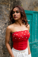 Shvet Handloom Cotton Stylish Corset Top