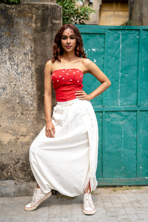 Shvet Handloom Cotton Stylish Corset Top