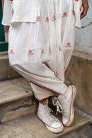 SHVET- JAMDANI Organic Fashion Handloom DHOTI