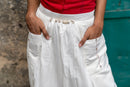 SHVET- Handloom COTTON MUL DHOTI