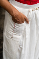 SHVET- Handloom COTTON MUL DHOTI