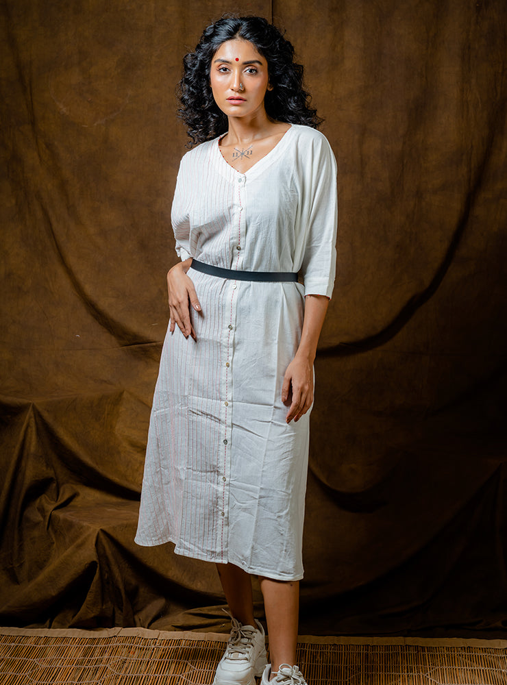 SHVET- FULL KAFTAN | Sustainable Fashion | Prathaa