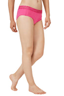 Bamboology Anti-Bacterial Bamboo Fabric Lace Panty Set (Pack Of 3)