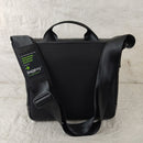 Jaggery Noir Unisex Satchel in Rescued Car Seat Belts [10" bag]