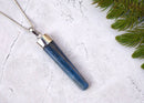 Original Unisex Kyanite Pendant In Silver