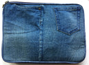 Use Me Works Blues Denim Patchwork Laptop Sleeve