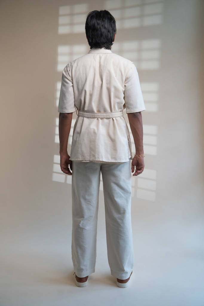 100% Organic Cotton Dawning Unisex Vest & Pleated Pants Set