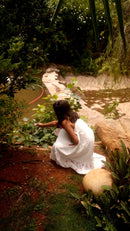 Shvet Kids- Maxi dress | Comfortable Handloom Maxi Dress for Girls | Prathaa