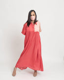 Upcycled Coral Dress