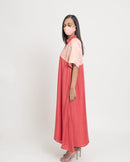 Upcycled Coral Dress