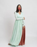 Upcycled Tea Green Angrakha