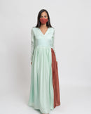 Upcycled Tea Green Angrakha