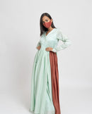 Upcycled Tea Green Angrakha