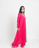 Upcycled Fucshia Grey Set