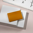 Whitefire Vegan Leather Card Case in Amber Yellow