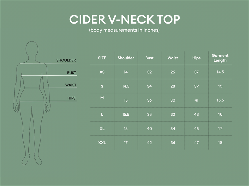 Cider V Neck Top