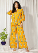 Earth Republic 100% Cotton Ikat Ambereez Handloom Co-Ord Set