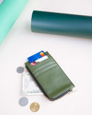 Whitefire Vegan Leather Olivia Card Wallet in Olive