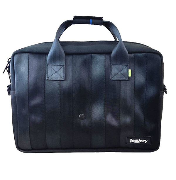 Jaggery Noir Co-Founder's Bag in Rescued Car Seat Belts