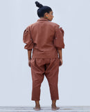 Shibui  Handcrafted Taiga Khadi Shirt - Cinnamon