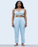 Shibui  Ethically Made Bondi Khadi Pants - Powder Blue