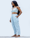 Shibui  Ethically Made Bondi Khadi Pants - Powder Blue
