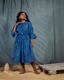 Shibui  Ethically Made Margret Khadi Dress- Indigo