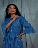 Shibui  Ethically Made Margret Khadi Dress- Indigo