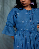 Shibui  Ethically Made Margret Khadi Dress- Indigo