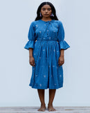 Shibui  Ethically Made Margret Khadi Dress- Indigo