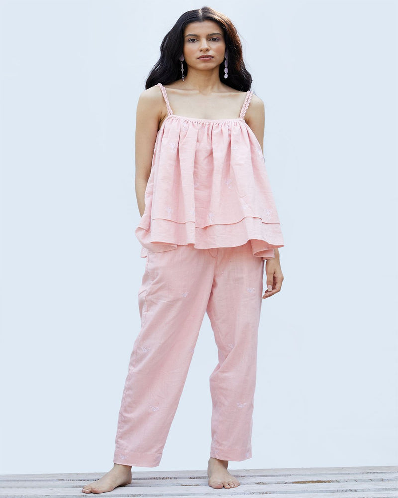 Shibui  Ethically Made Grace Bay Khadi Pink Top