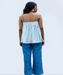 Shibui  Ethically Made Grace Bay Indigo Khadi Top