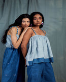 Shibui  Ethically Made Grace Bay Indigo Khadi Top