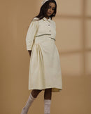 Handcrafted Covered in Daisies Handspun and Handwoven cotton Dress