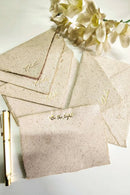 Unalome Be the Light Vintage Handmade Banana Notecards - Set of 5