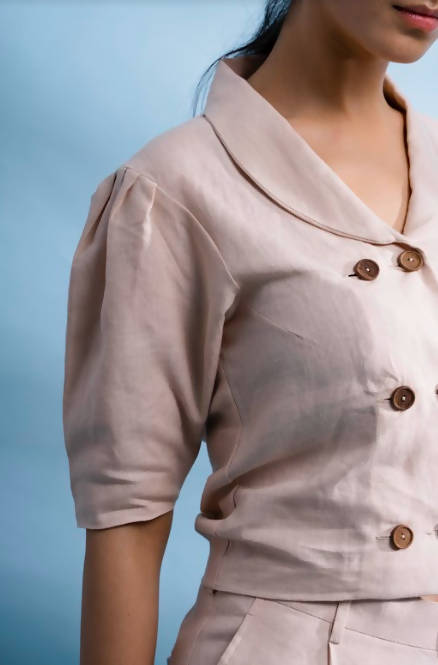Creare's Ethically made Hemp Women's Crop Shirt Set